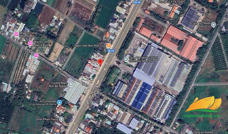 27.368.01 138m2 thổ cư có nhà cấp 4 MT QL1A